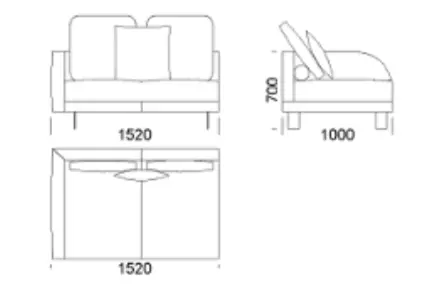 Siedzisko 1 - DUMBO 152x100 cm